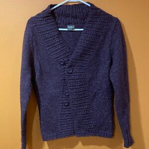 Royal Robbins Purple Cardigan Sweater